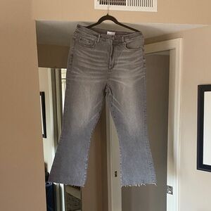 Loft Classic Gray Cropped Jeans